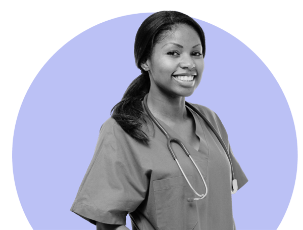 woman doctor purple circle 2 woman doctor purple circle 2